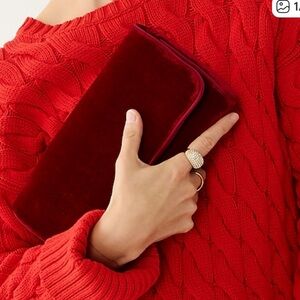 Nwt Florence Convertible Clutch in Velvet from J. Crew